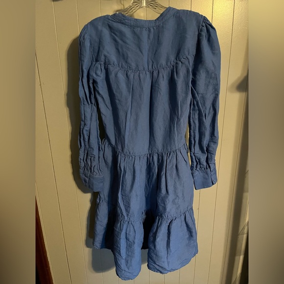 Sundance Elderflower tiered linen dress - Picture 3 of 5